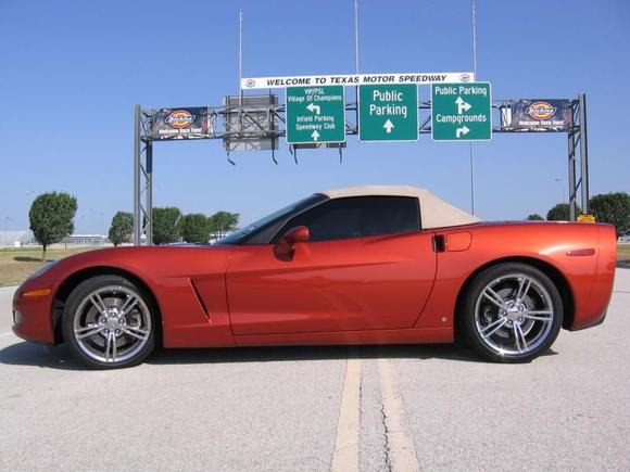 Our 2006 DSOM Z51 vert at TMS.  It took us 18 months to find this vette and it only had 5589 miles on it at 2 1/2 years old!  It's getting a lot more miles now, even though we also show the car.