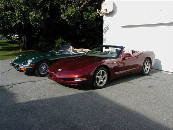 Here is a photo of my Jaguar and the 50th Anniversary.