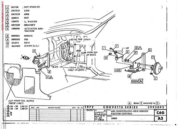 This is the vacuum operated door mods the assembly line made to an AC car.