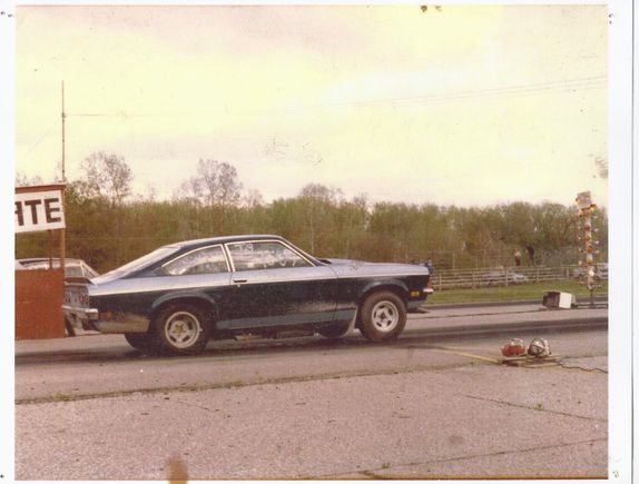 Not a good picture. Muddy day at Tri State race way. Still fun but no quick times.
You can just see the end of the spoiler
