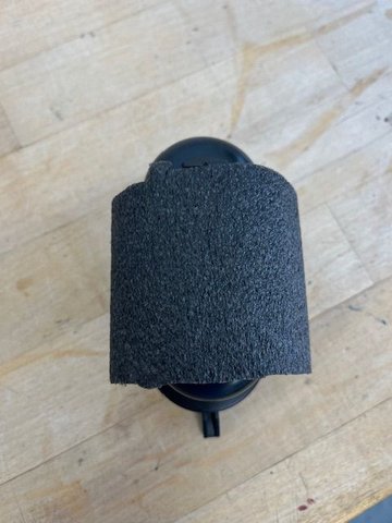 Split foam over bulb cover