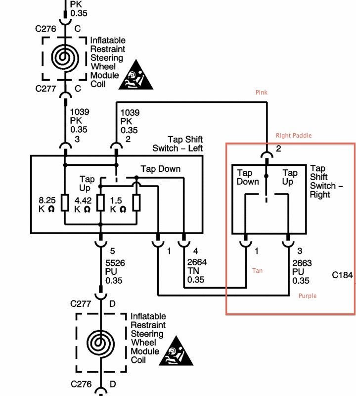 F1 Paddle Shift Mod Wire Positions CorvetteForum Chevrolet
