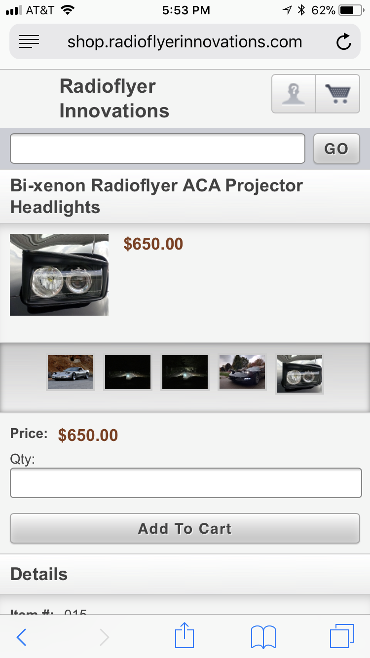 ACA Projector headlights replacement bulbs - CorvetteForum - Chevrolet  Corvette Forum Discussion