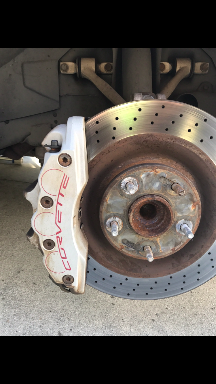 Painting Rotor Hats With a Paint Brush NO SPRAY?? CorvetteForum Chevrolet Corvette Forum