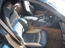 Custom two tone leather seats.