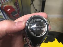 It’s 1” diameter want to cover with black Roadster like I have purchased from you, but Red Roadster and black back ground