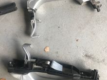 out side door handles one complete  one handle only  one or both need repaint