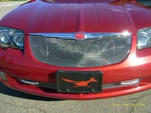 New stainless steel 3 piece grill from Zunsport. Ordered thru Red Dog.
Blacked out the red paint behind the grill.