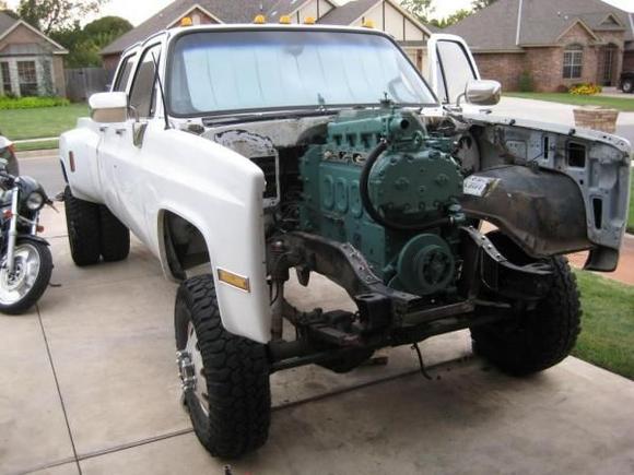 Engine swapped in.