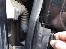 Pull this behind the door seal so you can pull the connector away from the truck side.