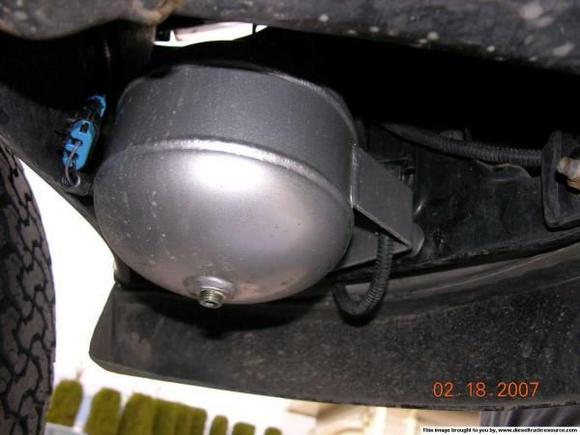 exhaust brake tank