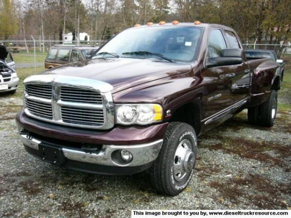 250092004 Dodge Ram W3500 DRW Deep Molten Red