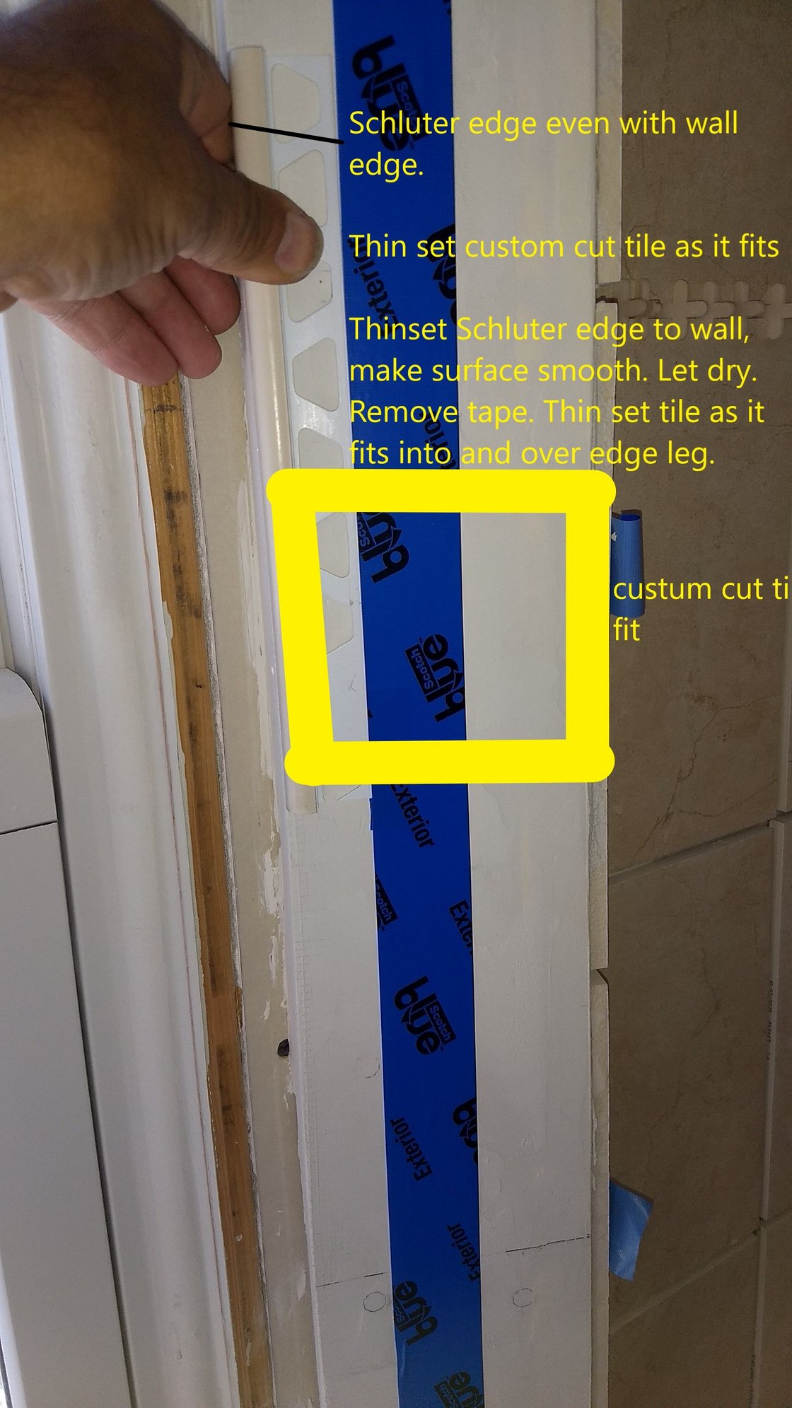 Tiling and using Schluter edging Community Forums