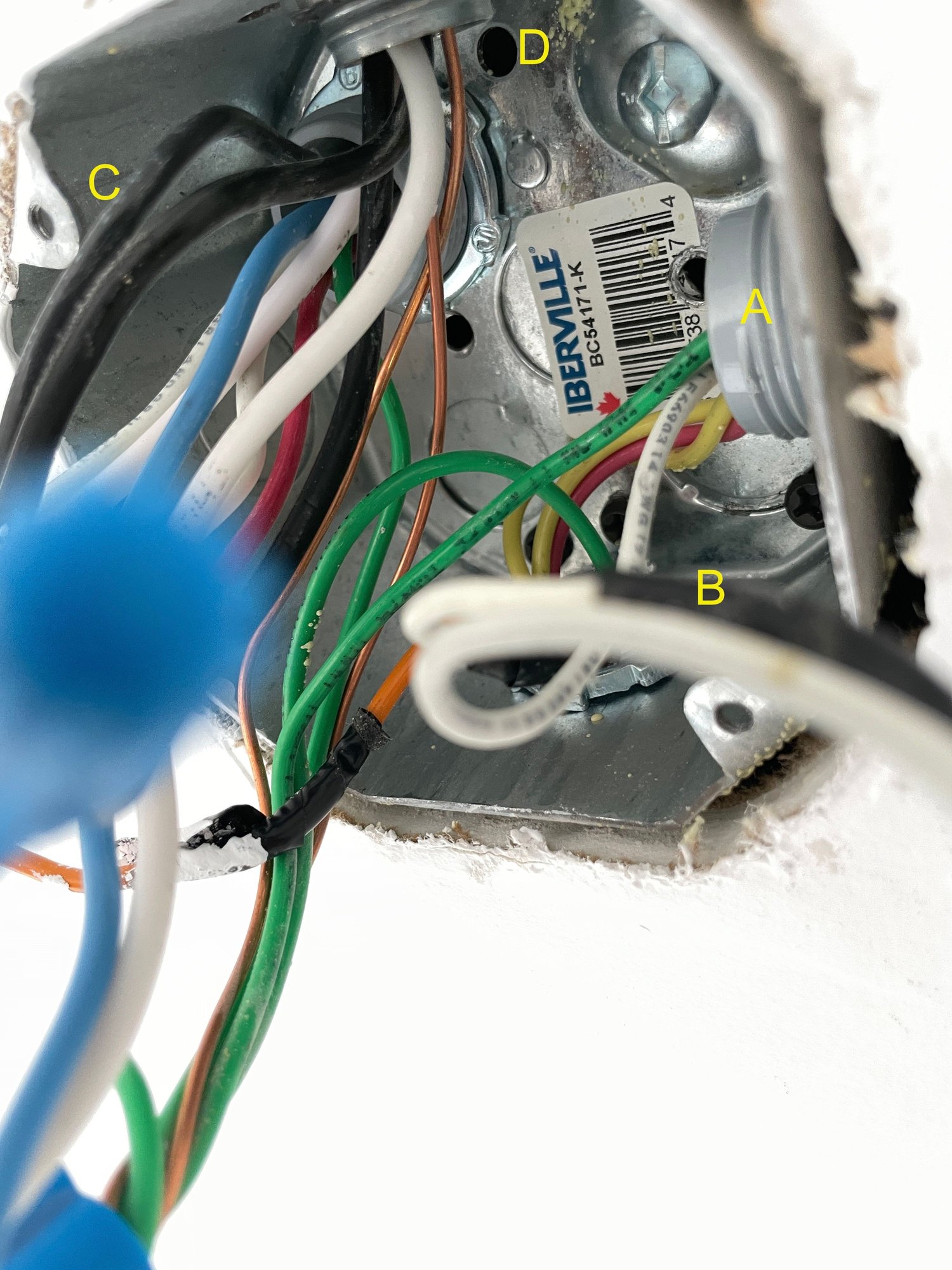 Junction box has 5 sets of wires Community Forums