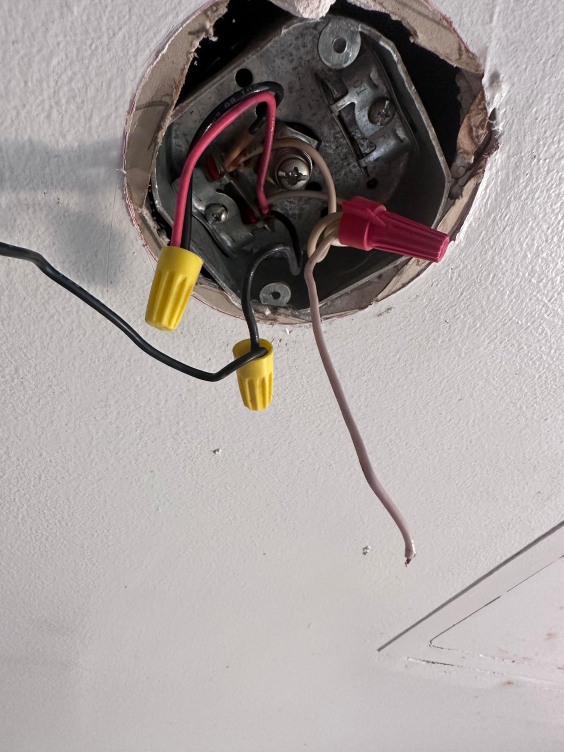 IKEA ceiling light - 3 wires vs 2 confusion - DoItYourself.com Community  Forums, image size:1128x1504