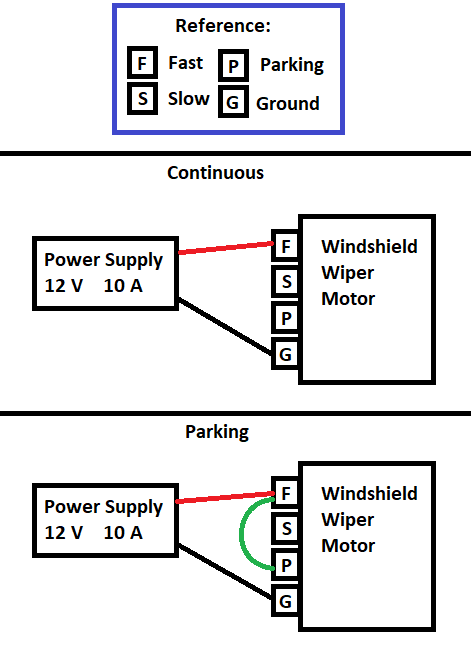 4 Wire Windshield Wiper Motor Wiring