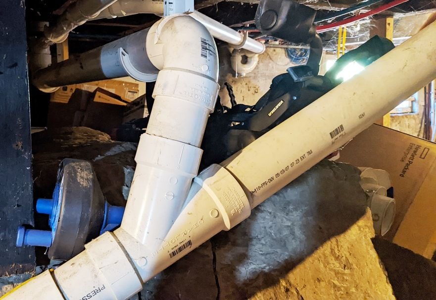 Downstairs toilet takes multiple flushes to get it all down