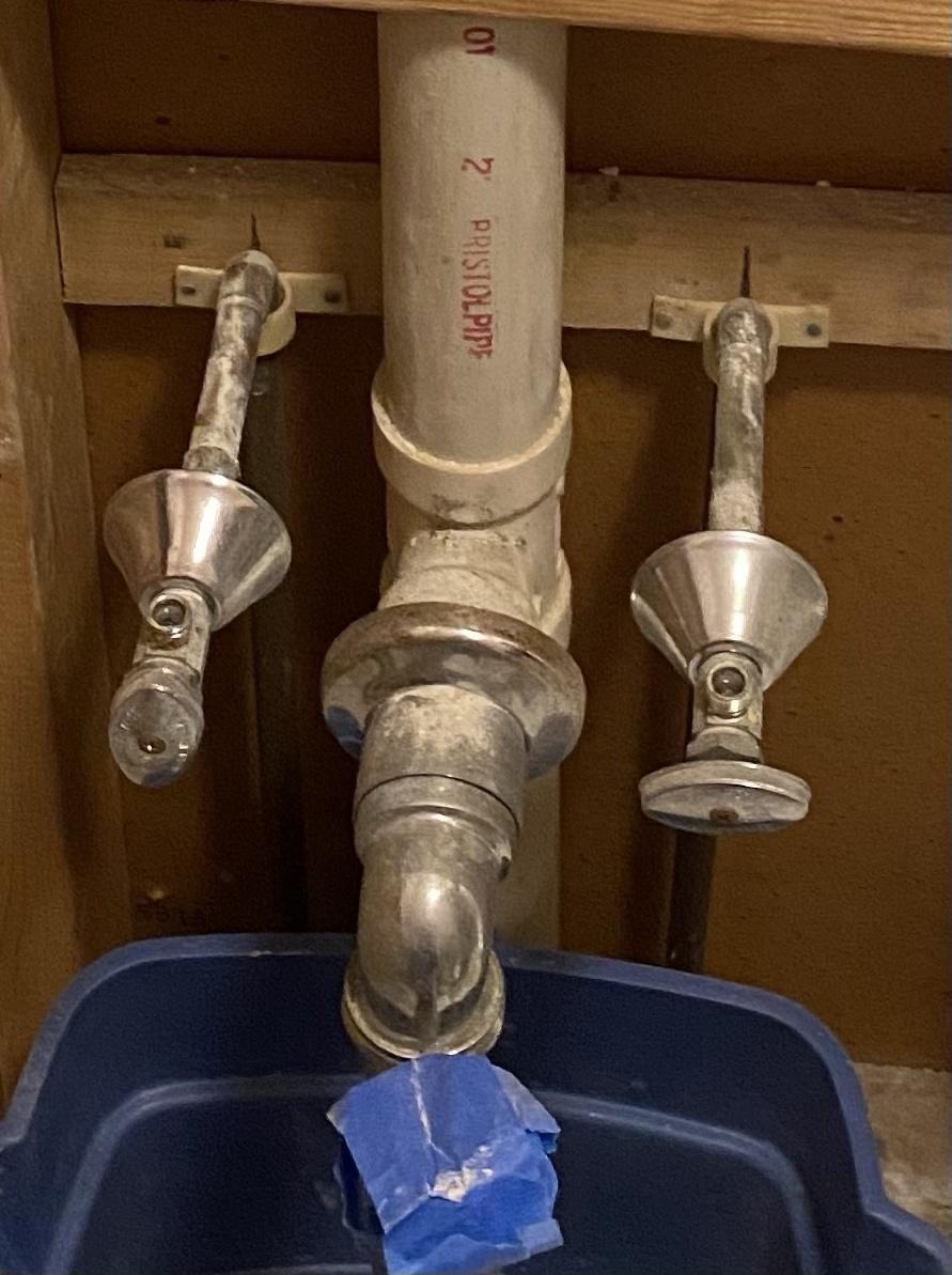 Plumbing for bathroom sink/pedestal? - DoItYourself.com Community Forums