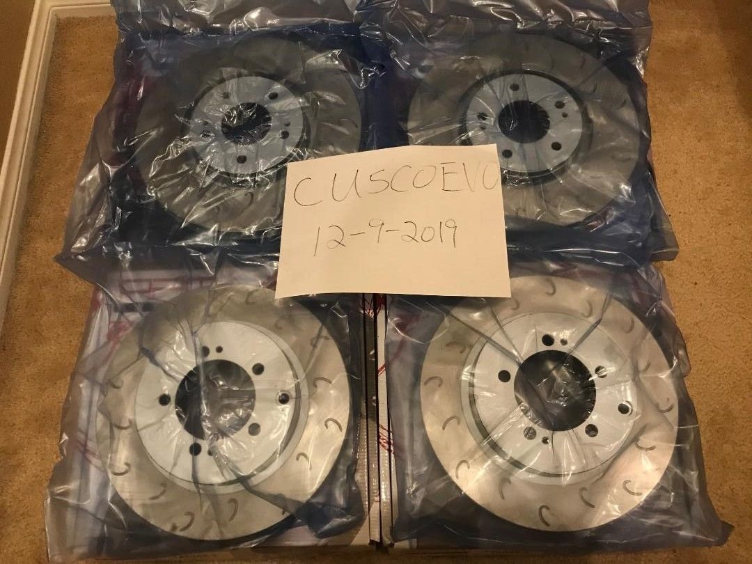 Brakes - FS: (West) APM Racing Evolution 7-9 Fitment Front & Rear Dacromat J Slot Brake Rotors - New - 2002 to 2007 Mitsubishi Lancer Evolution - Los Angeles, CA 90038, United States
