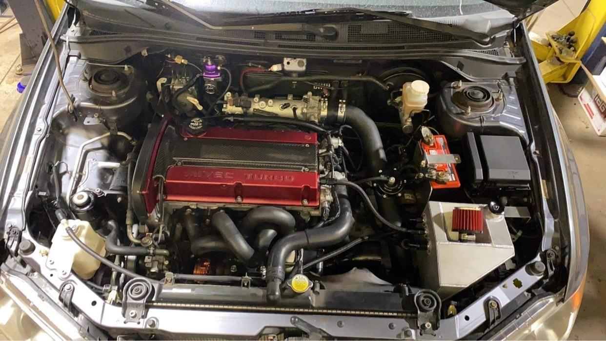 Evo 9 stock block FP Black EvolutionM Mitsubishi Lancer and Lancer