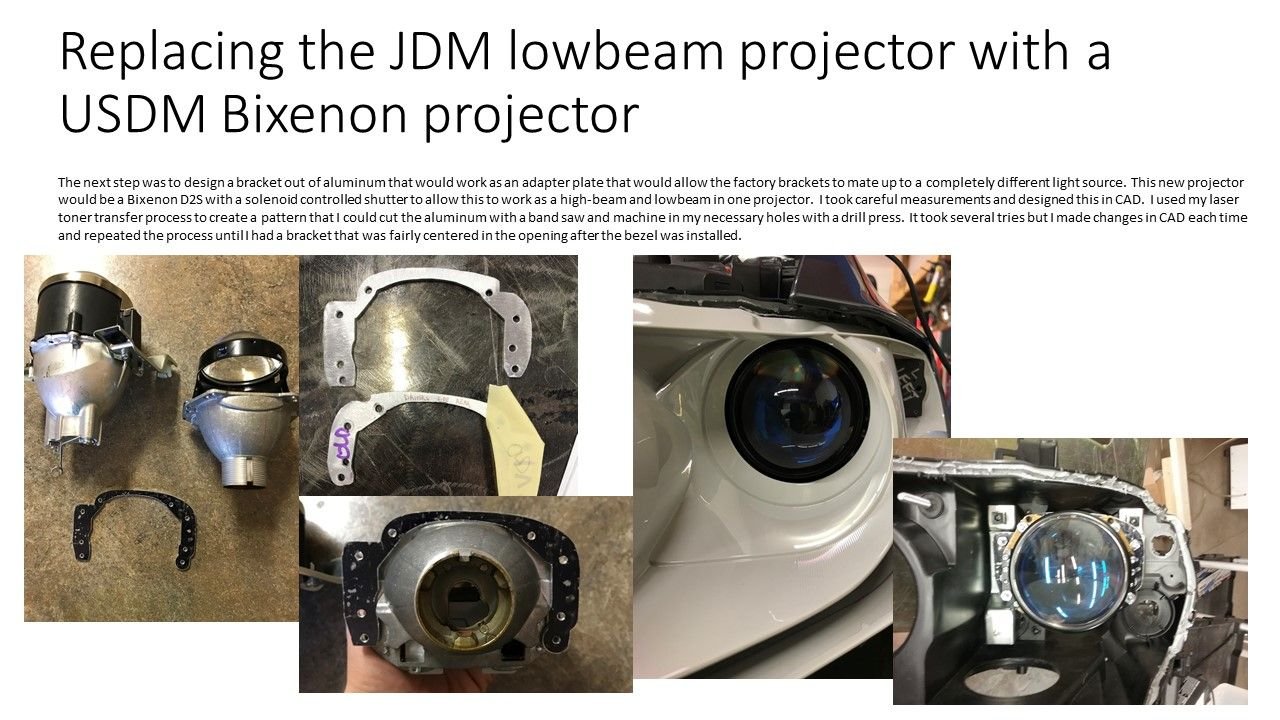 Evo 9 headlight rebuild / reengineer & retrofit custom project