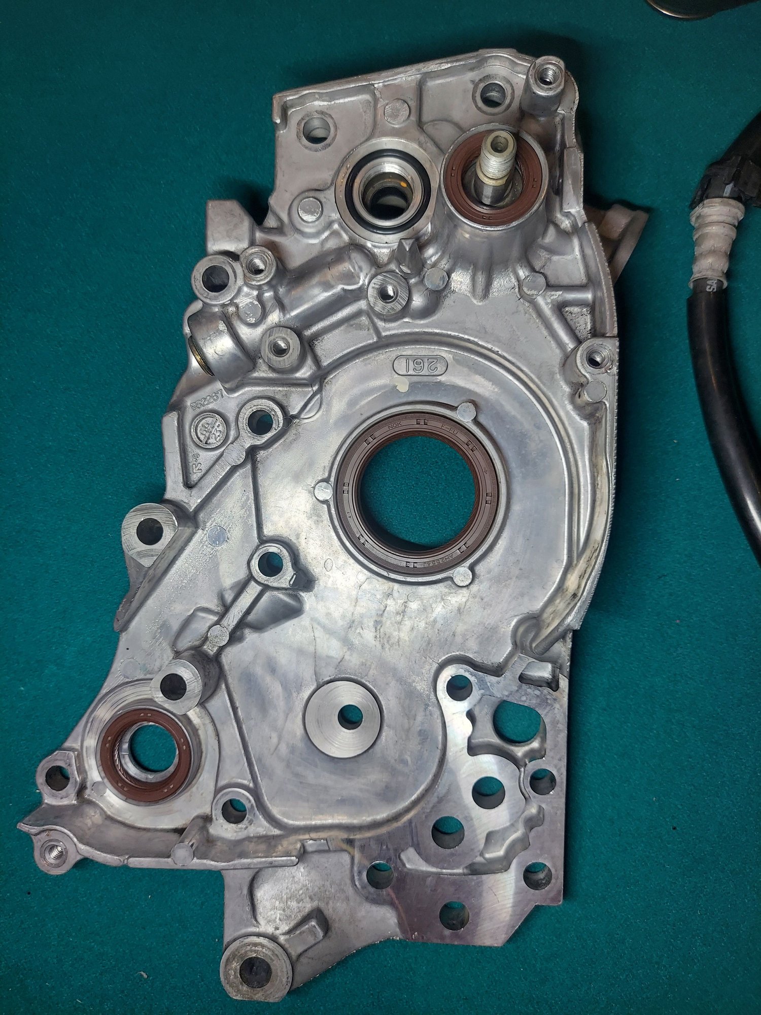 Engine - Internals - Evo 9 4g63 oil pump / front cover w/ 20K miles on it - Used - 2002 to 2007 Mitsubishi Lancer Evolution - South Chicago Suburbs, IL 60475, United States