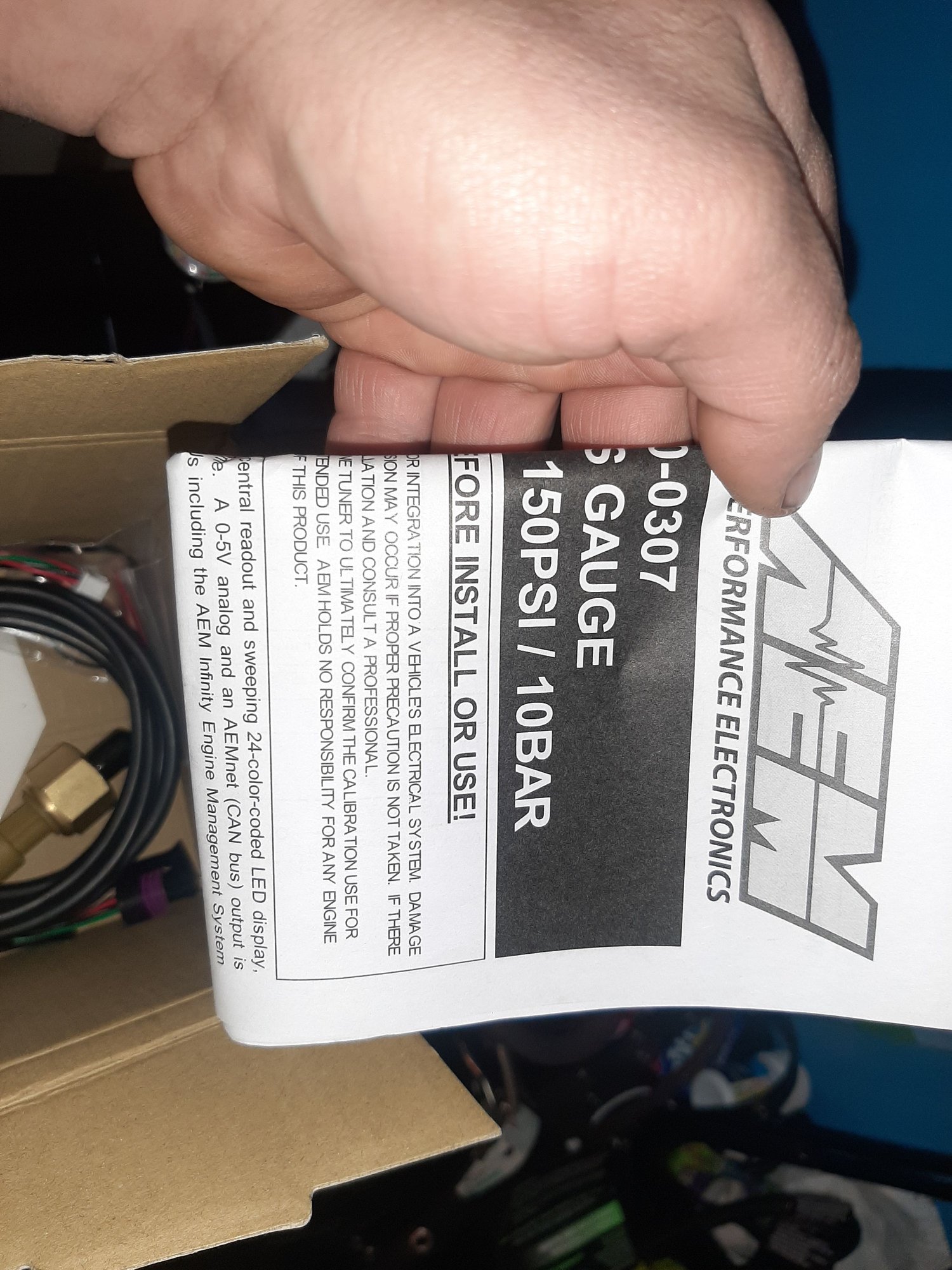 Accessories - AEM oil pressure gauge 150psi - New - 0  All Models - Newport News, VA 23608, United States