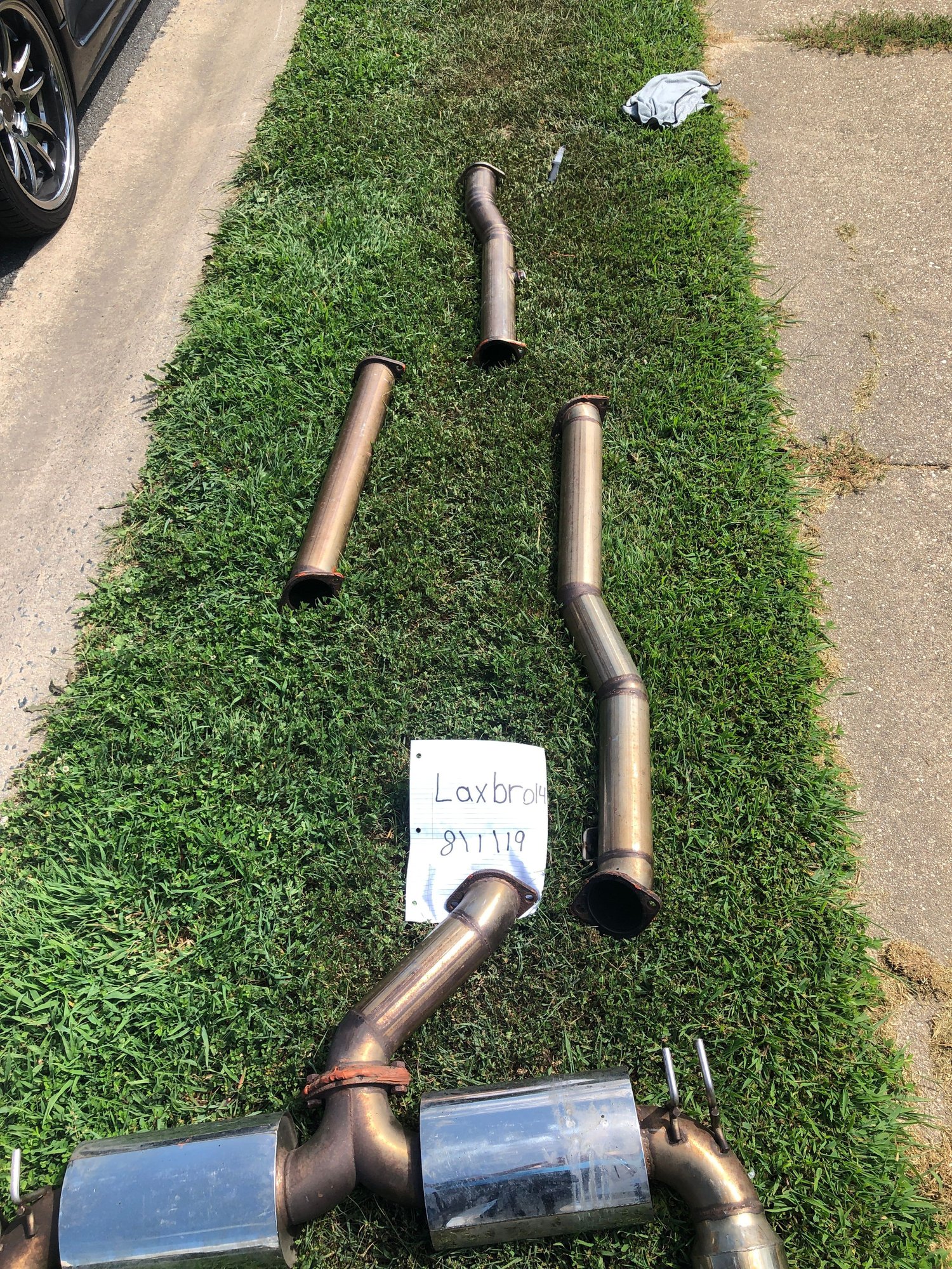 Engine - Exhaust - Ultimate racing 3" after market exhaust - Used - 2008 to 2015 Mitsubishi Lancer Evolution - Bear, DE 19701, United States