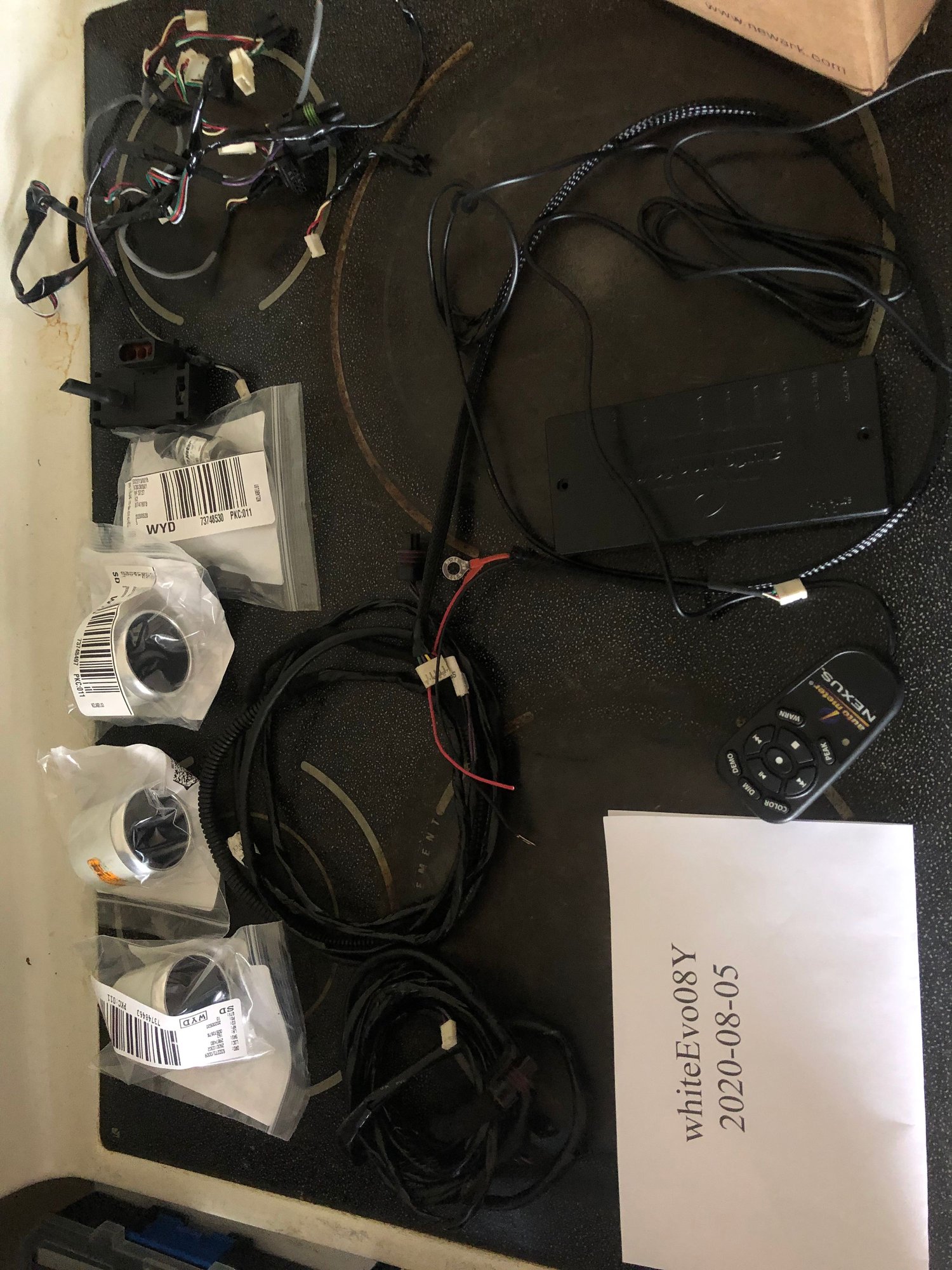 Accessories - Gauge Pods, ECU Flash Cables, Autometer Nexus Gauges, Stock OEM ECU - Used - 2006 to 2009 Mitsubishi Lancer Evolution - Windsor, ON N8S3M4, Canada
