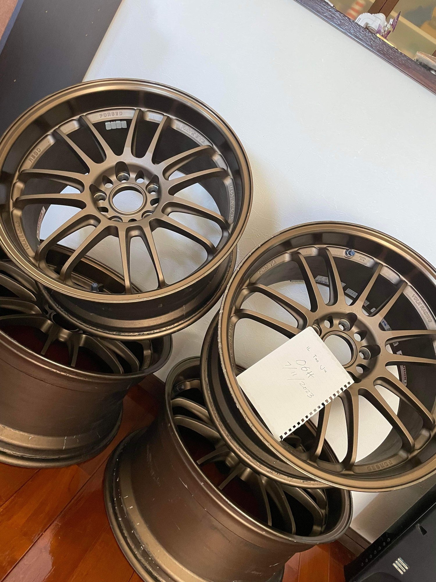 Wheels and Tires/Axles - FS:VOLK RACING RE30 18x9.5+35(4) squared PDX, OR - Used - 2000 to 2024 Mitsubishi Lancer Evolution - Portland, OR 97236, United States