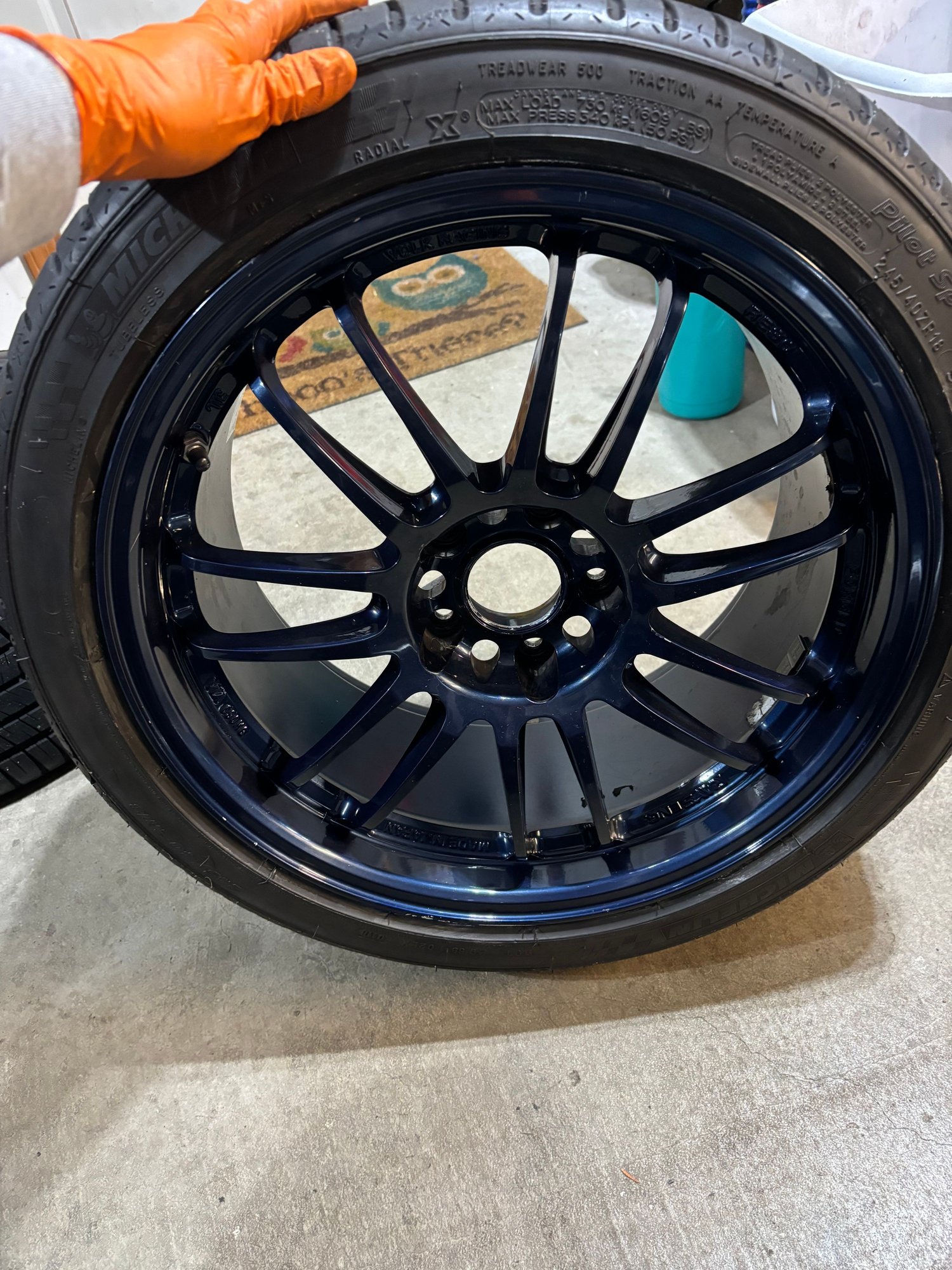 Wheels and Tires/Axles - Seattle: Volk Racing RE30 18x9 +35 5x114.3 Mag Blue - Used - 0  All Models - Marysville, WA 98270, United States