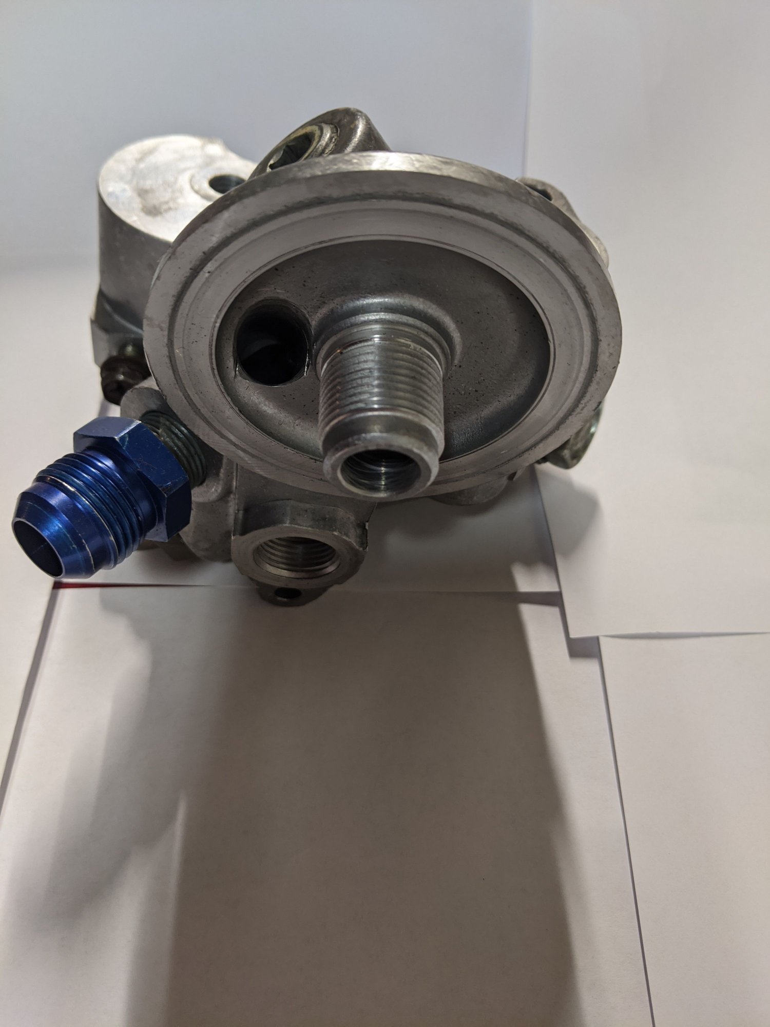 Engine - Internals - FS : Evo oil filter housing with AN fitting for accusump - Used - Round Lakw, IL 60073, United States