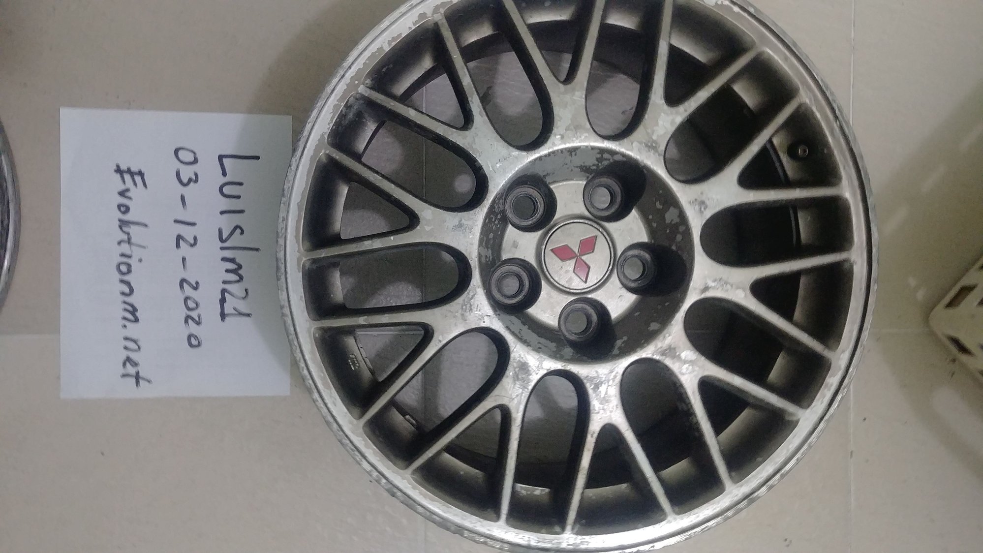 2004 Mitsubishi Lancer Evolution - Evo 7 OEM Rims Pair (just 2) - Wheels and Tires/Axles - $360 - Santo Domingo, Dominican Republic