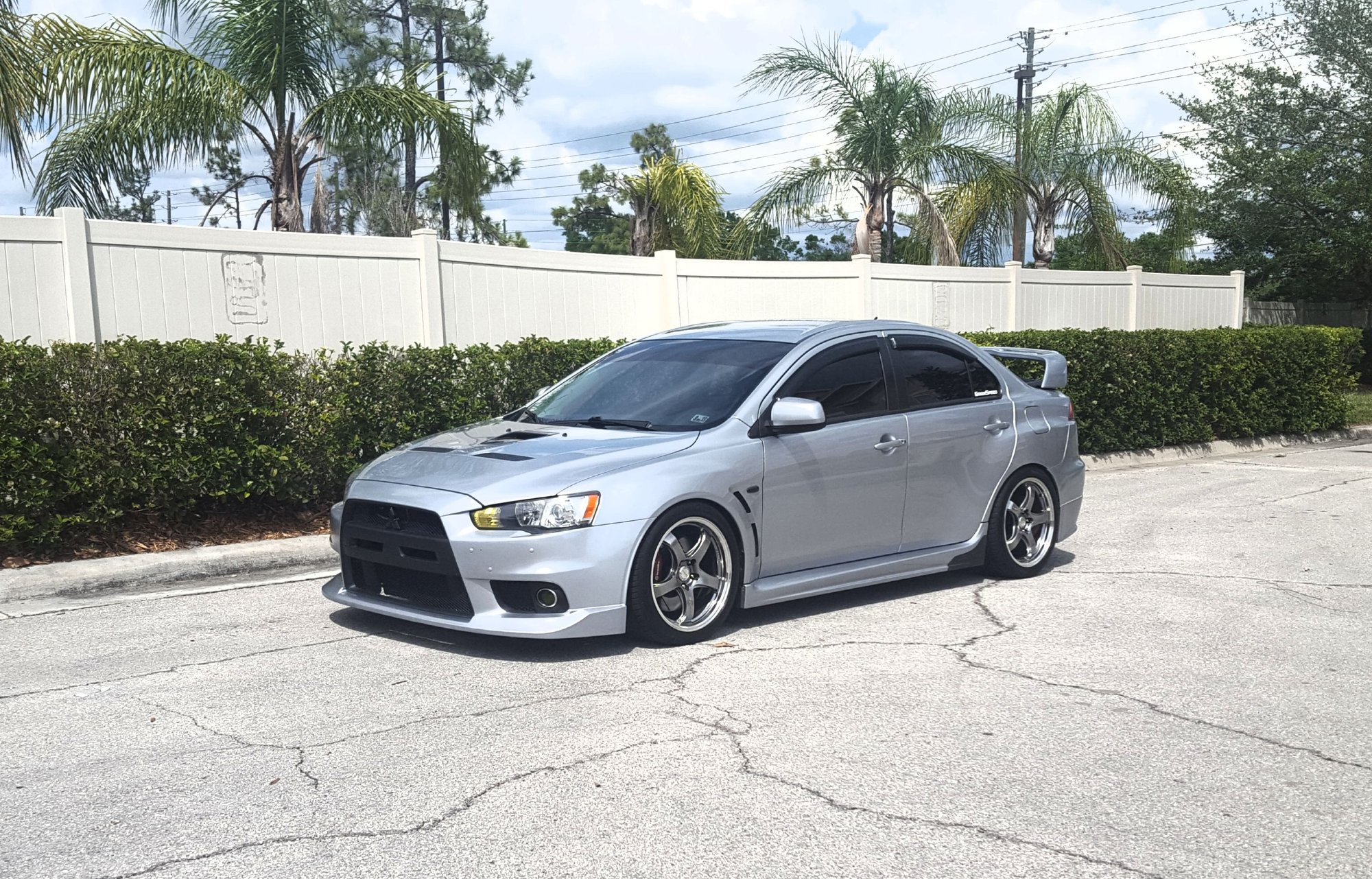 2008 Evo X GSR Apex Silver with SSS and Aero pkg in good condition