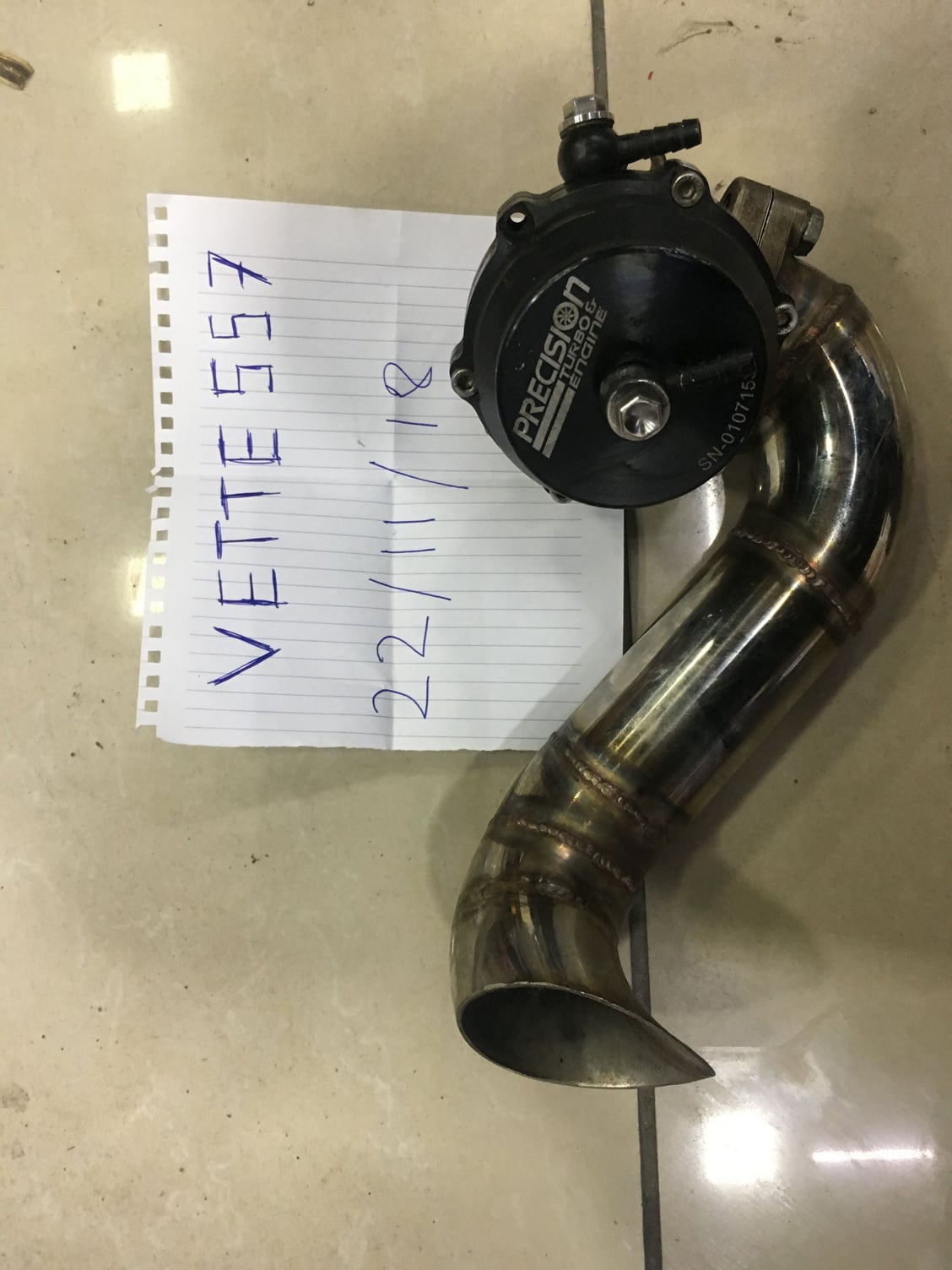 Engine - Power Adders - FS : Precision 39mm wastegate with custom upper dump pipe - Used - 1996 to 2012 Mitsubishi Lancer Evolution - Springfield Gardens, NY 11413, United States