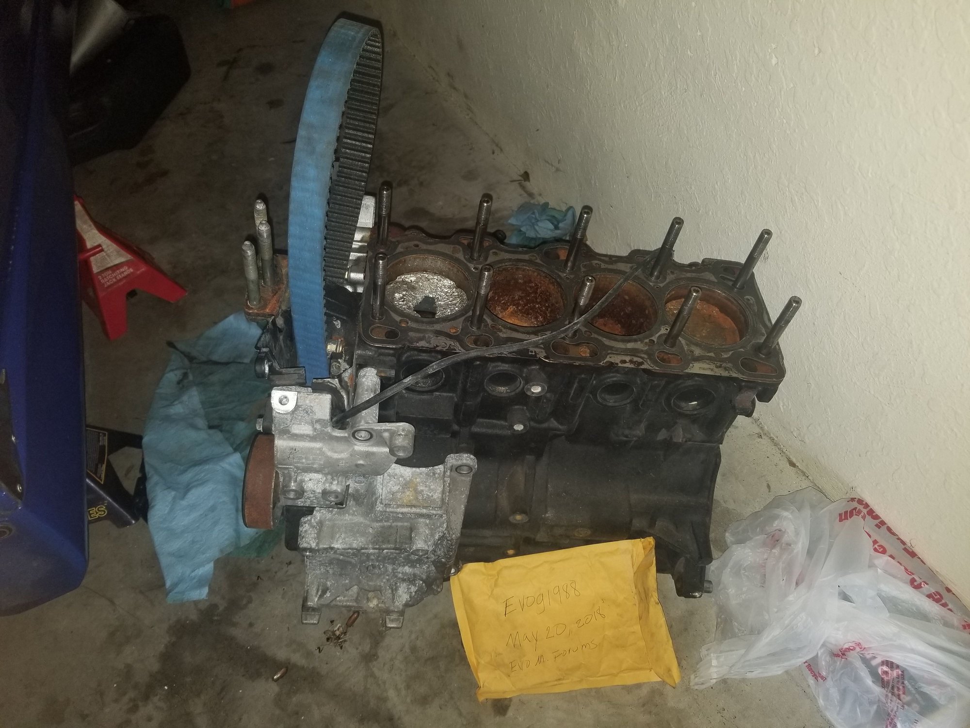 Engine - Complete - FREE blown shortblock with oil pan. - Used - 2003 to 2006 Mitsubishi Lancer Evolution - Sunrise, FL 33325, United States