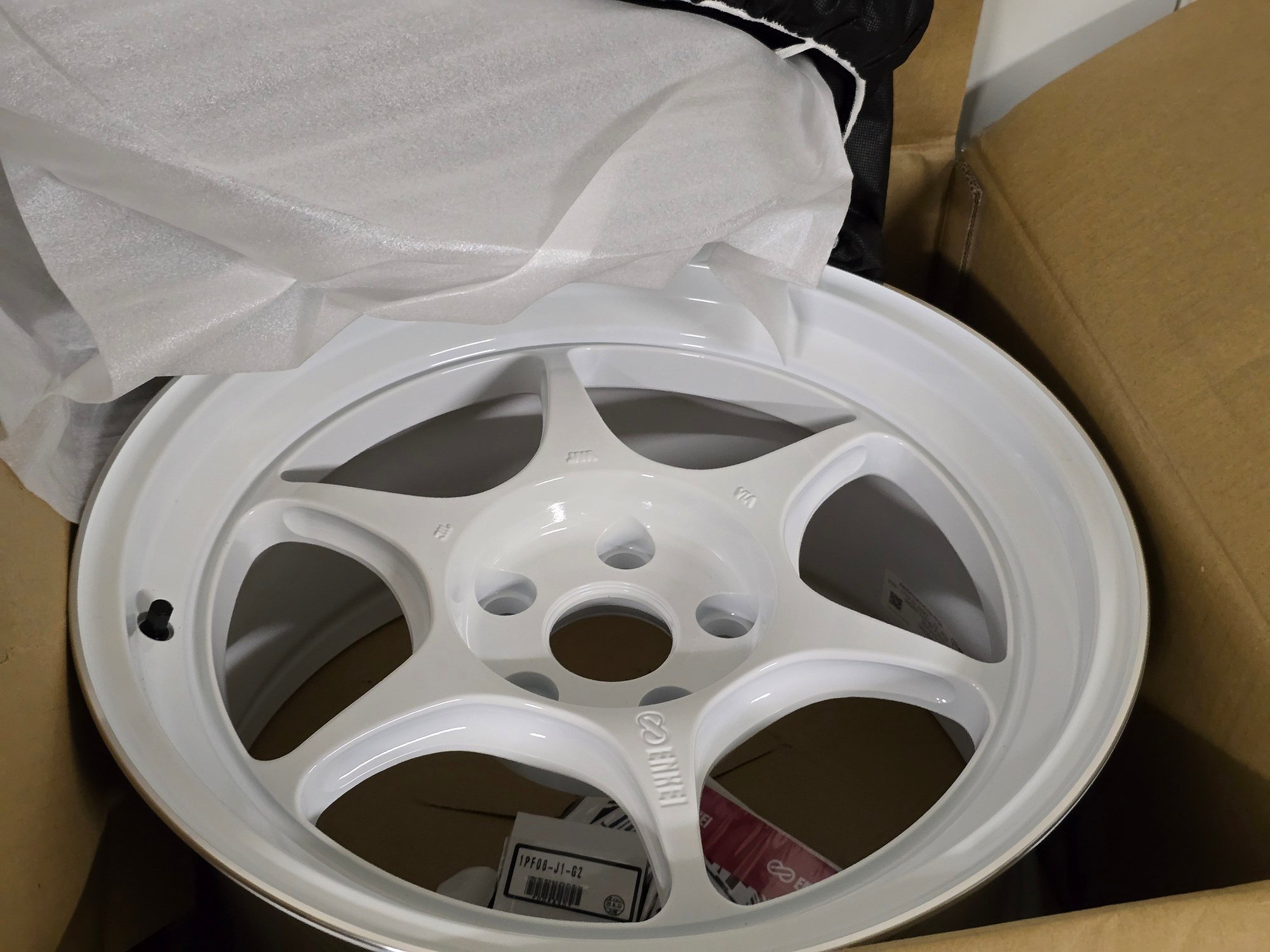 Wheels and Tires/Axles - New Enkei Japan PF06 17x9 +22 machined white - New - All Years  All Models - Burlingame, CA 94010, United States