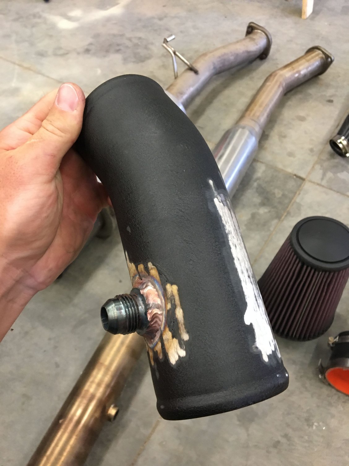 Engine - Intake/Fuel - ETS 3" Speed Density Intake with 10an fitting - Used - 2003 to 2006 Mitsubishi Lancer Evolution - Burlington, NC 27215, United States