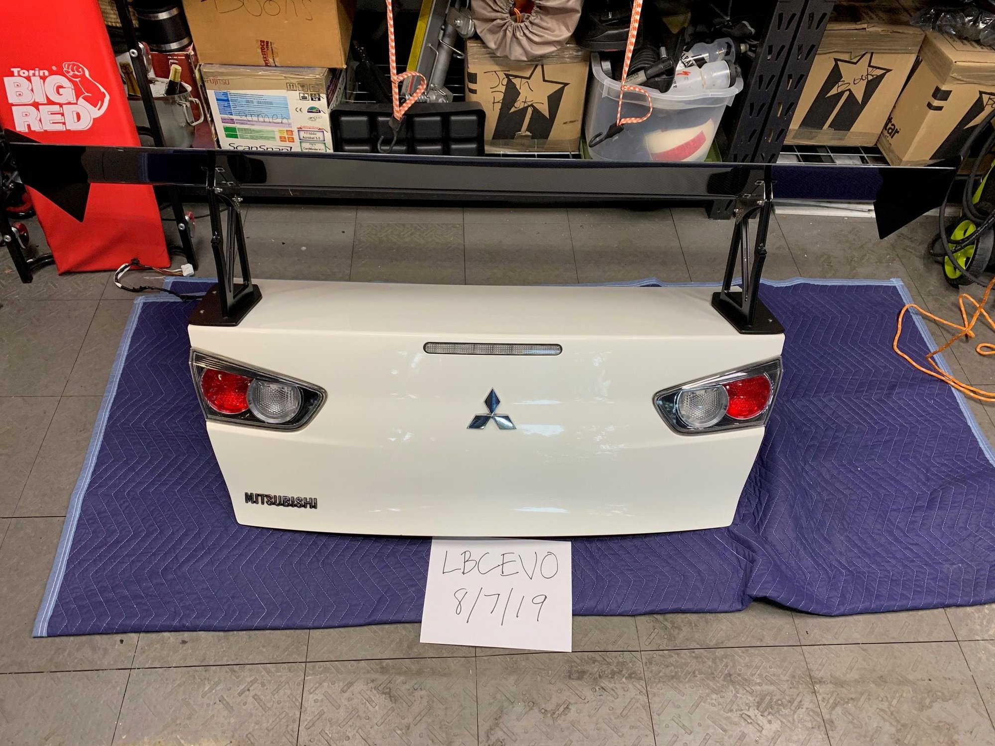 Exterior Body Parts - Aeromotions R.Static CF Wing w/Trunk Lid - Used - 2008 to 2015 Mitsubishi Lancer Evolution - Sherman Oaks, CA 91423, United States
