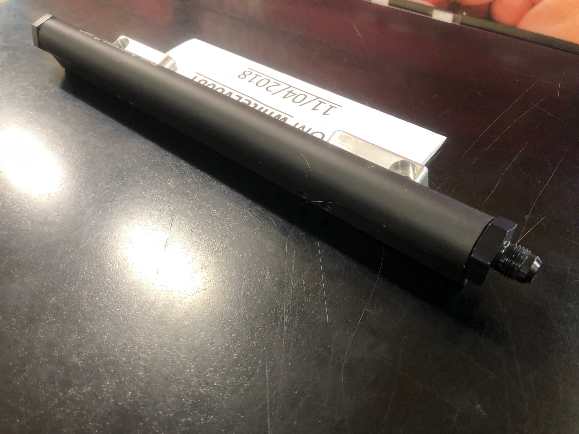Engine - Intake/Fuel - FIC EVO 8/9 Fuel Rail -6AN Fitting Mitsubishi Evolution 2001-2006 BLACK - New - Windsor, ON N8S3M4, Canada