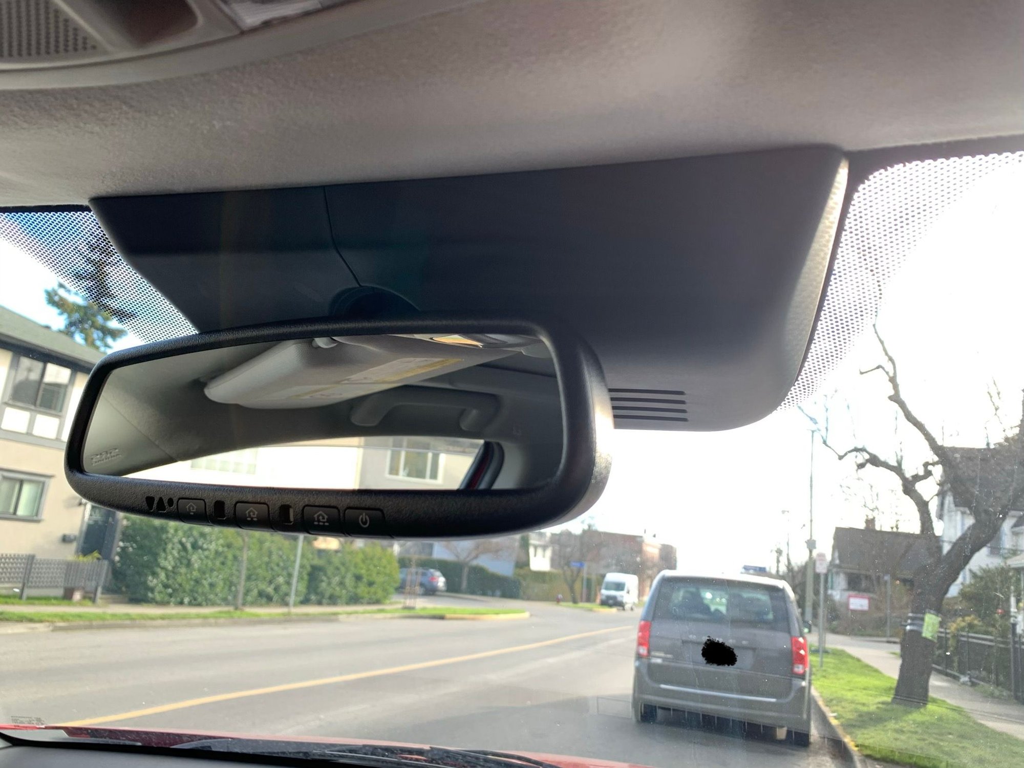 Removing rear view mirror / windshield sensor cover to install dashcam EvolutionM Mitsubishi