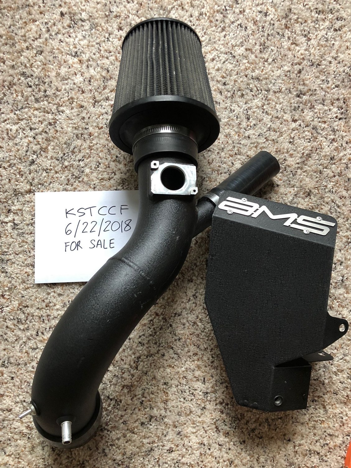 Engine - Intake/Fuel - EVO X AMS intake with heatshield - Used - 2008 to 2015 Mitsubishi Lancer Evolution - Alexandria, VA 22310, United States