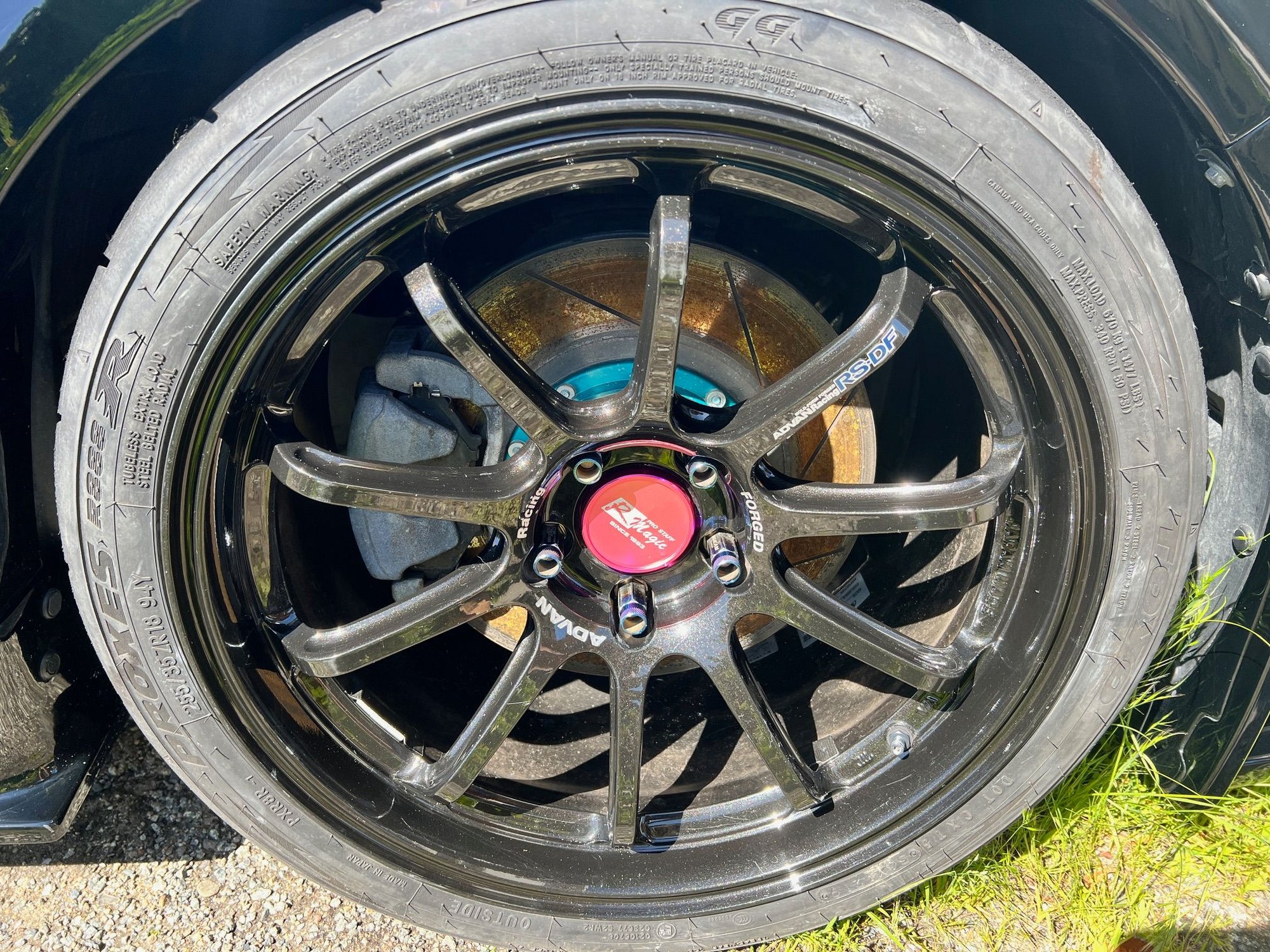 Wheels and Tires/Axles - ADVAN RS-DF 18x9.5 +22 (square) 5x114.3 with FREE SHIPPING or Local Discount - Used - Monterey, CA 93940, United States