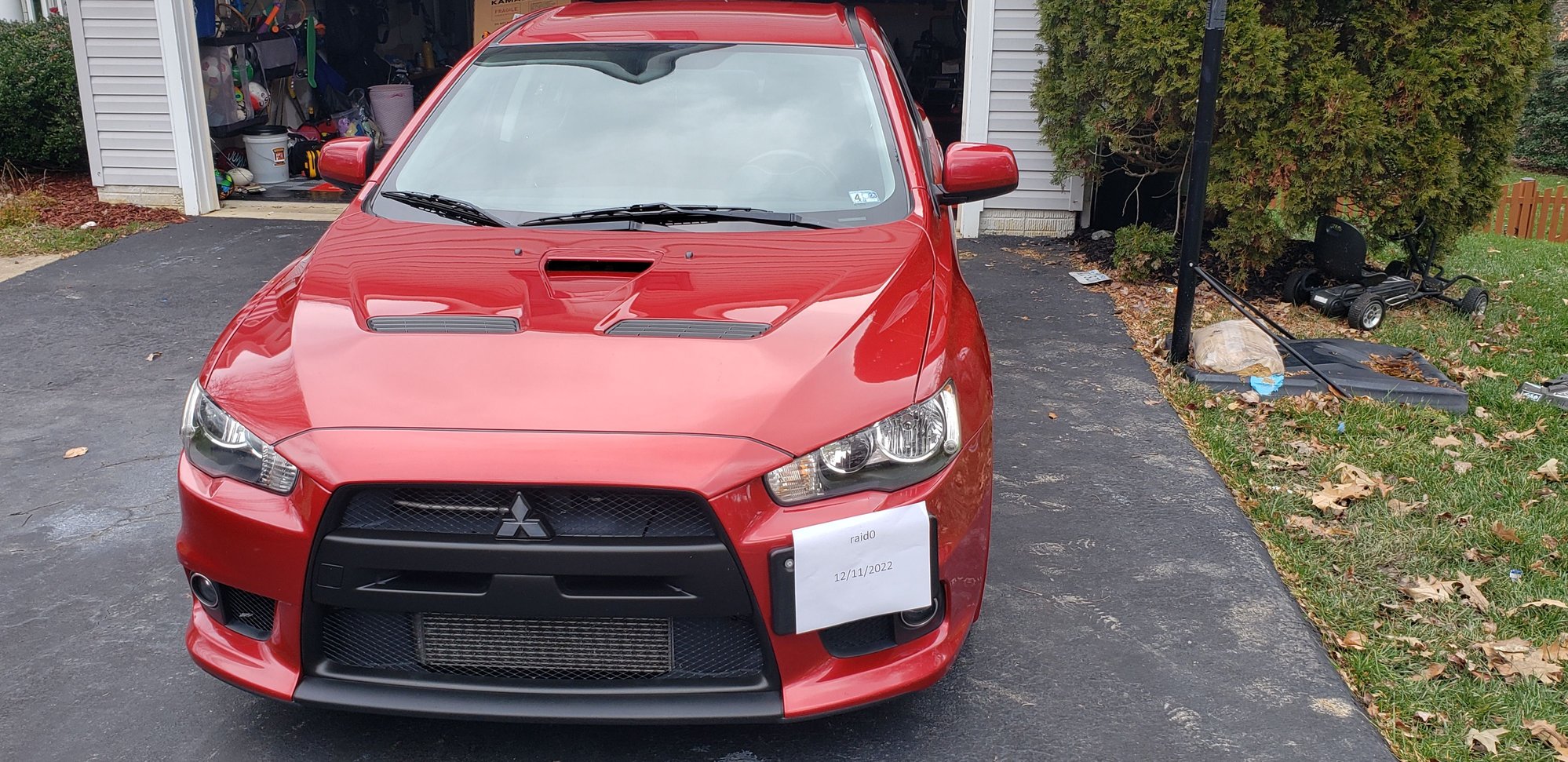 2011 Mitsubishi Lancer Evolution - Negligented EVO X - Used - VIN JA32W8FV2BU043693 - 47,200 Miles - 4 cyl - AWD - Manual - Sedan - Red - Manassas, VA 20112-7826, United States