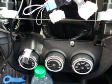 2015 Mitsubishi Outlander Sport Radio stereo cables above and hazard and airbag light cable below.