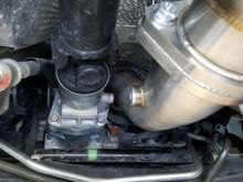 Downpipe installed