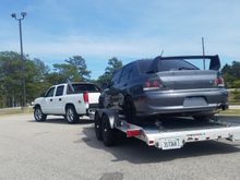 Loaded up ready for the 14 hour drive home