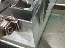 When i flushed up the surfaces it sat good on one side but the other needed some clamping to get it to be right and tight.  Trying to weld something with a gap is much harder so I wanted to make sure I could get it to fit as tight as possible.