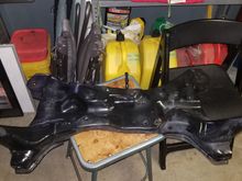 Light cleaning with engine degreaser and a brush.