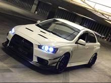 spiral garage at night